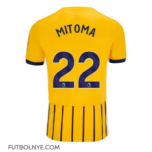 Camiseta Brighton Kaoru Mitoma #22 Visitante Equipación 2024-25 manga corta